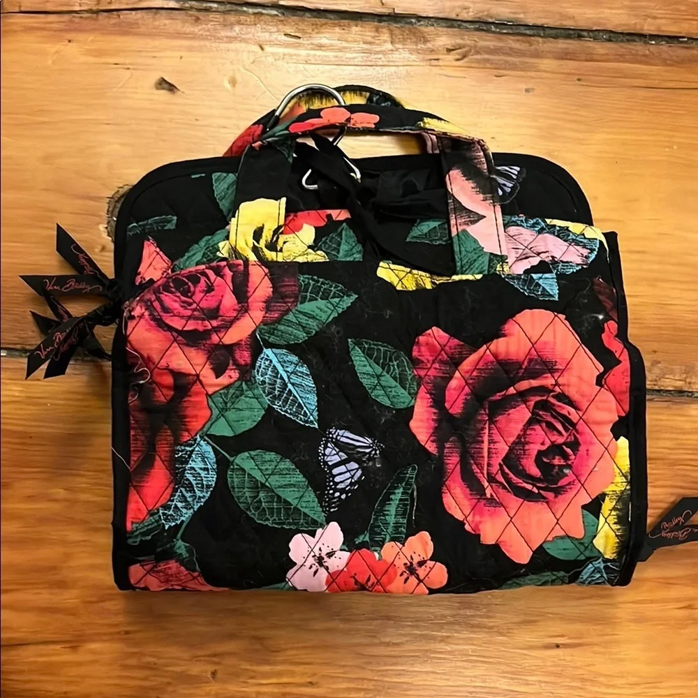 Vera Bradley Black Floral Travel Organizer